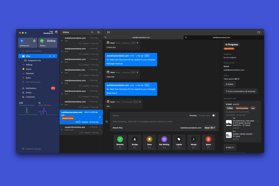 zenshop conversations